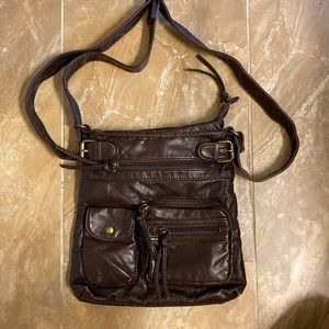 Pleather Crossbody Purse